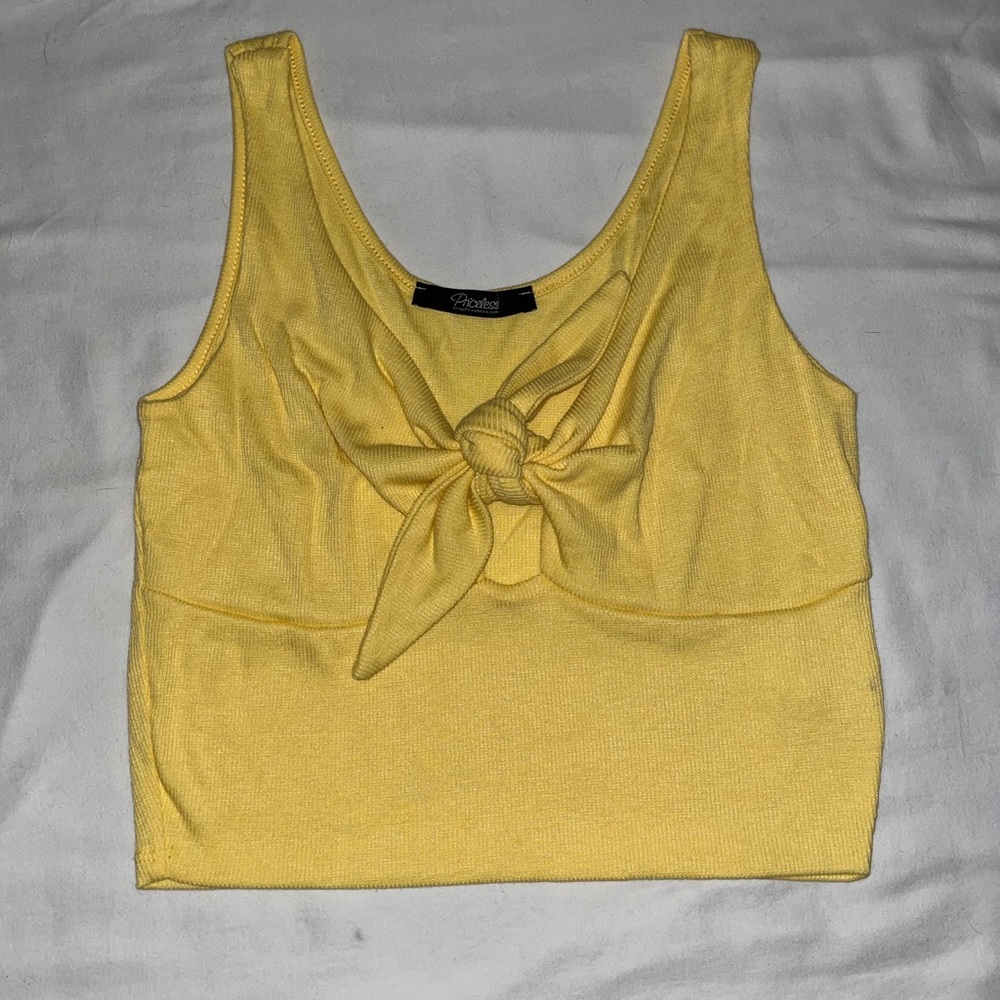 Yellow Crop Top